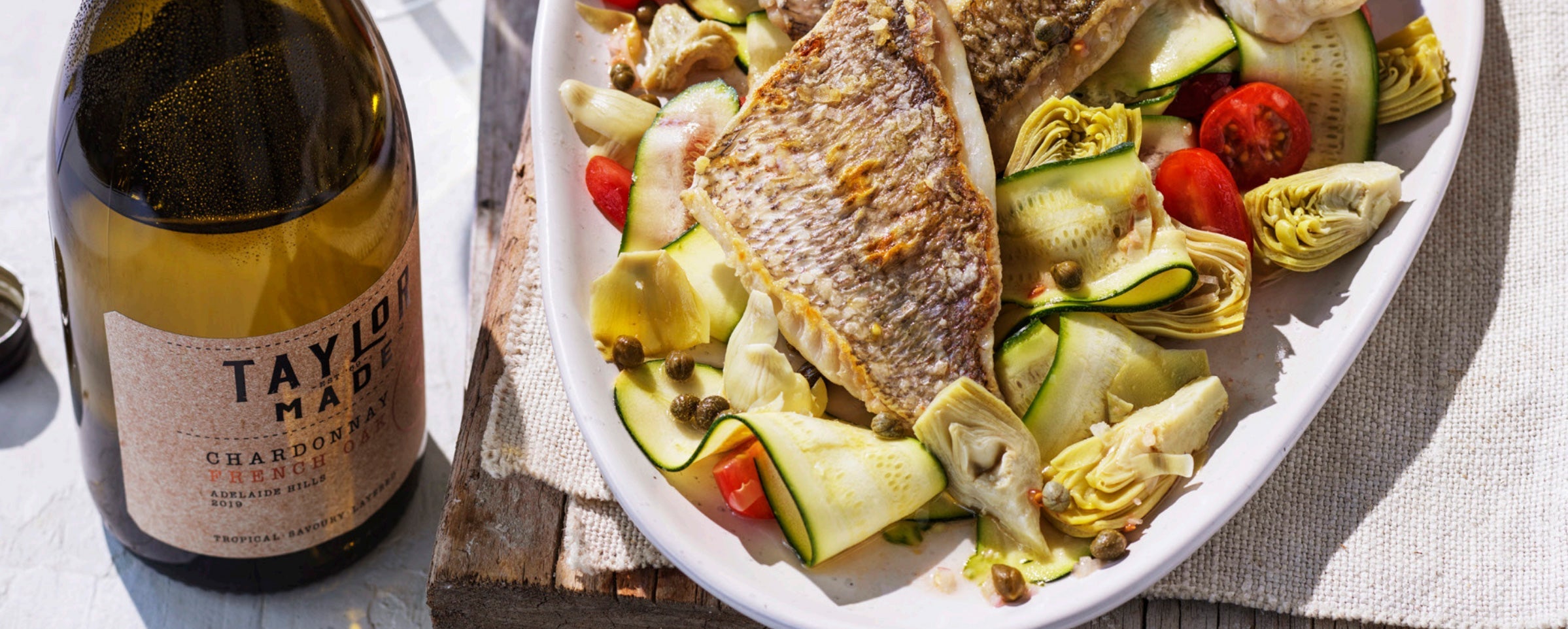 Snapper with Artichoke Hearts